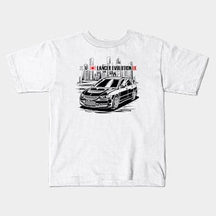 Lancer Evolution IX - Black Print Kids T-Shirt